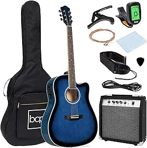 Electric Acoustic Guitar OEM Service Full Size Cutaway Electric Guitars Kit for beginner adult kid