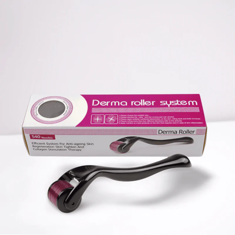 Derma Roller for Face and Skin Care - 0.50 mm - Includes Free Storage Case